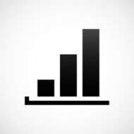 Bar Graph icon on a white background - ShadeSeries N31
