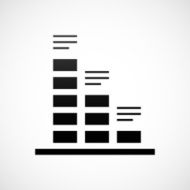 Bar Graph icon on a white background - ShadeSeries N39