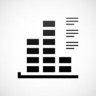 Bar Graph icon on a white background - ShadeSeries N44