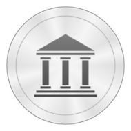 Bank icon on a round button - SharpSeries N2