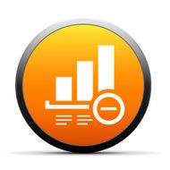 Bar Graph icon on a round button - SimpleSeries N17