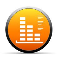 Bar Graph icon on a round button - SimpleSeries N18