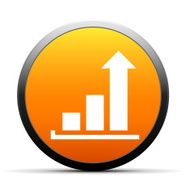 Bar Graph icon on a round button - SimpleSeries N21