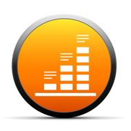 Bar Graph icon on a round button - SimpleSeries N38