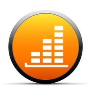 Bar Graph icon on a round button - SimpleSeries N40