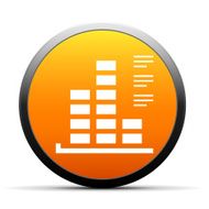 Bar Graph icon on a round button - SimpleSeries N44