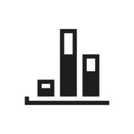 Bar Graph icon on a white background - SingleSeries N6