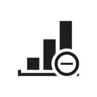 Bar Graph icon on a white background - SingleSeries N12