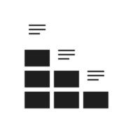 Bar Graph icon on a white background - SingleSeries N13