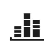 Bar Graph icon on a white background - SingleSeries N20