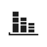 Bar Graph icon on a white background - SingleSeries N22