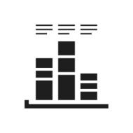Bar Graph icon on a white background - SingleSeries N25