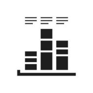 Bar Graph icon on a white background - SingleSeries N26