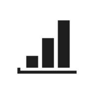 Bar Graph icon on a white background - SingleSeries N31
