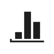 Bar Graph icon on a white background - SingleSeries N32