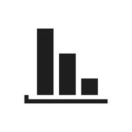 Bar Graph icon on a white background - SingleSeries N33