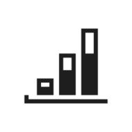 Bar Graph icon on a white background - SingleSeries N34