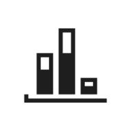 Bar Graph icon on a white background - SingleSeries N35
