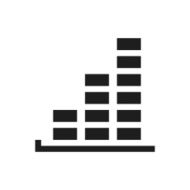 Bar Graph icon on a white background - SingleSeries N40