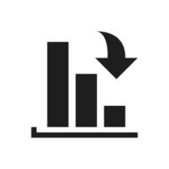 Bar Graph icon on a white background - SingleSeries N43