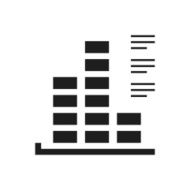 Bar Graph icon on a white background - SingleSeries N44