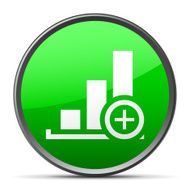 Bar Graph icon on a round button - SlenderSeries N9