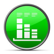 Bar Graph icon on a round button - SlenderSeries N27