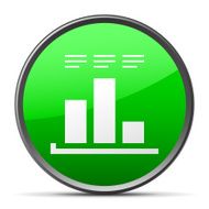 Bar Graph icon on a round button - SlenderSeries N29