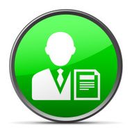 Businessman icon on a round button - SlenderSeries N12