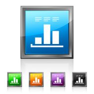 Bar Graph icon on square buttons - SquaredSeries N3