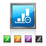 Bar Graph icon on square buttons - SquaredSeries N12