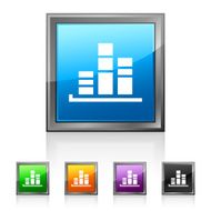 Bar Graph icon on square buttons - SquaredSeries N20