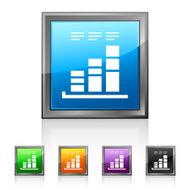 Bar Graph icon on square buttons - SquaredSeries N24
