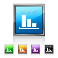 Bar Graph icon on square buttons - SquaredSeries N30