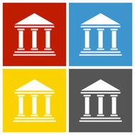 Bank icon on square buttons - SquareSeries N2