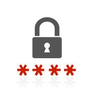 Security icon on a white background - ColorSeries