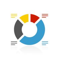 Donut Chart icon on a white background - ColorSeries