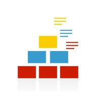 Pyramid icon on a white background - ColorSeries
