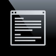 Application icon on a black background - CoreSeries