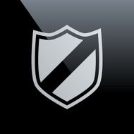 Shield icon on a black background - CoreSeries N2