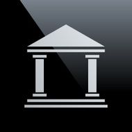Bank icon on a black background - CoreSeries N4