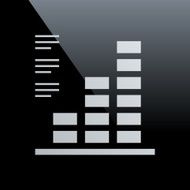 Bar Graph icon on a black background - CoreSeries N46