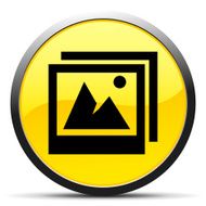 Photographs icon on a round button - CurveSeries