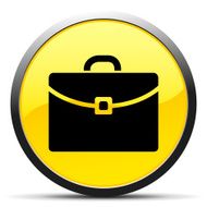 Briefcase icon on a round button - CurveSeries