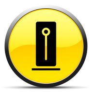 Hard Drive icon on a round button - CurveSeries
