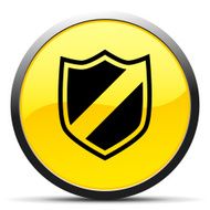 Shield icon on a round button - CurveSeries N2