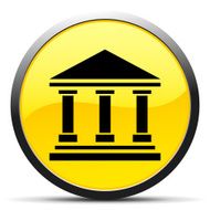 Bank icon on a round button - CurveSeries N5