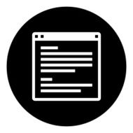 Application icon on a round button - DimSeries