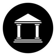 Bank icon on a round button - DimSeries N2