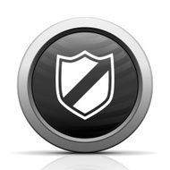Shield icon on a round button - ElectSeries N2